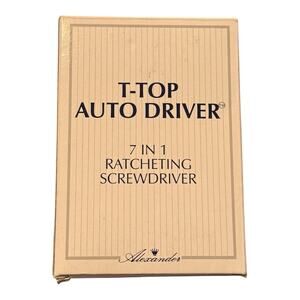 VINTAGE: T-TOP AUTO 7 IN 1 RATCHETING SCREWDRIVER SET by ALEXANDER OWC MAC SALES